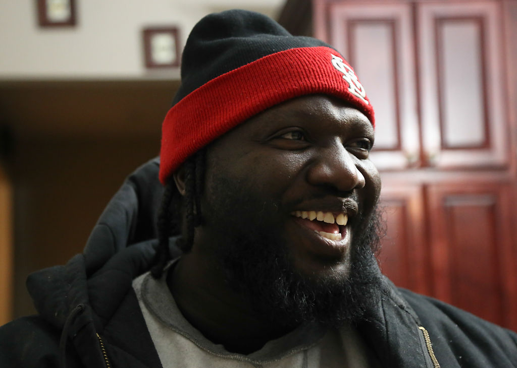 Jeremiah Tilmon Sr. laughs